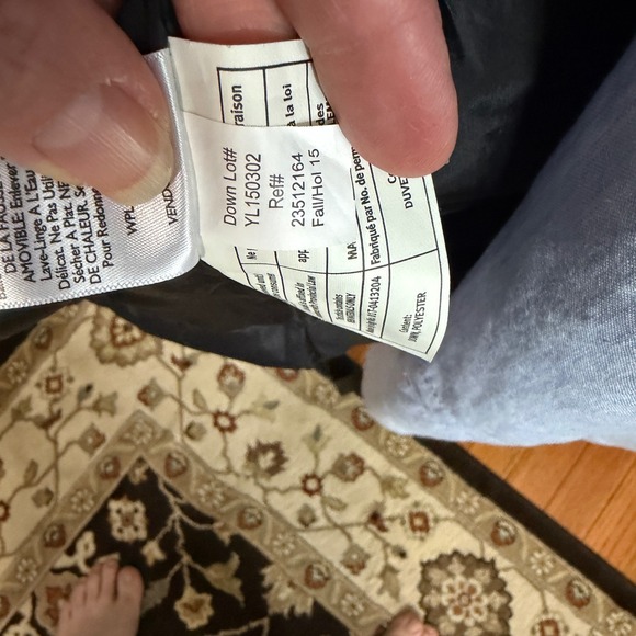 Eddie Bauer Womens Small Petite Black Down Lodge Hooded Duffle Coat Warm Winter - Picture 11 of 15